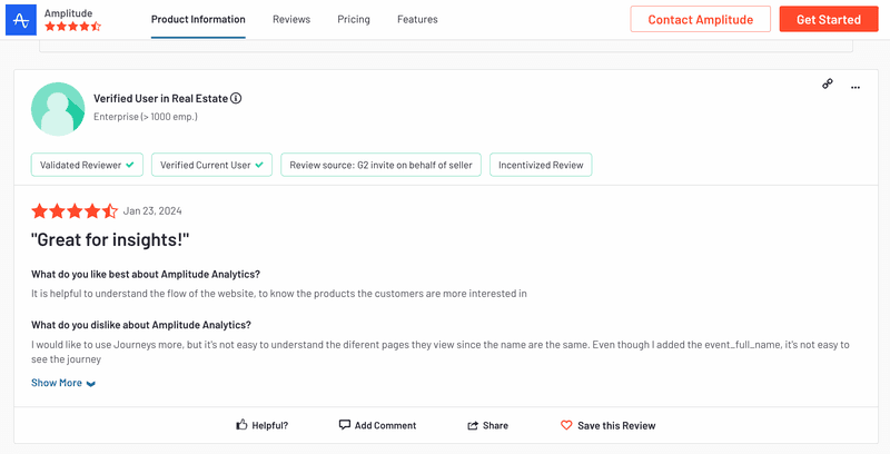 Amplitude pathfinder good review