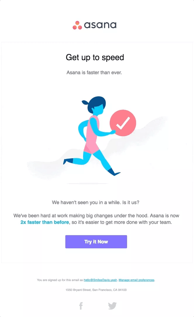 feature release example for email announcement