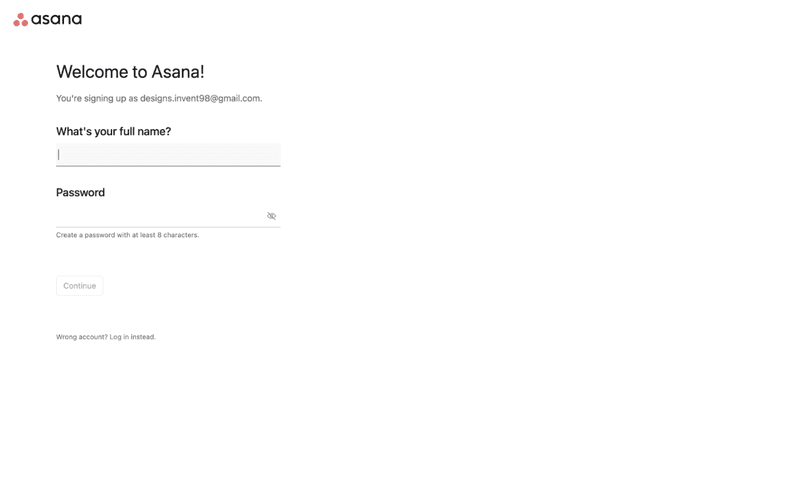 asana's welcome survey