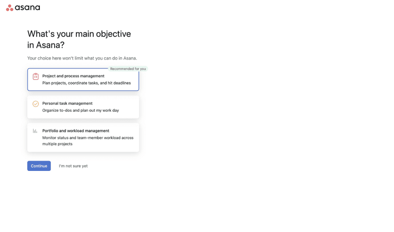 Asana onboarding survey