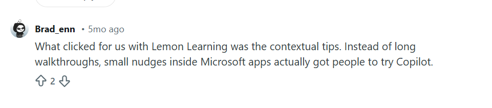 Reddit review for Lemon Learning.