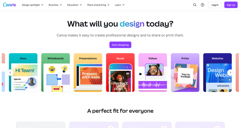 Canva's UGC template library