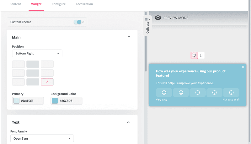 ces product satisfaction survey template