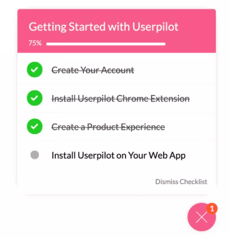 Checklists are great for new customer education