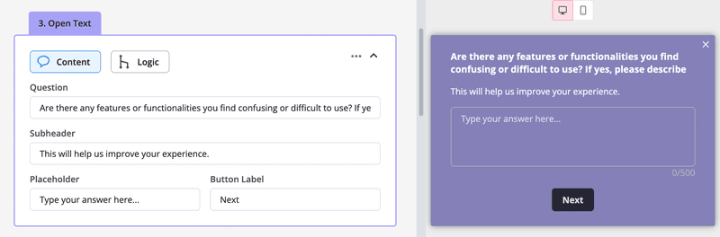 customer experience survey template