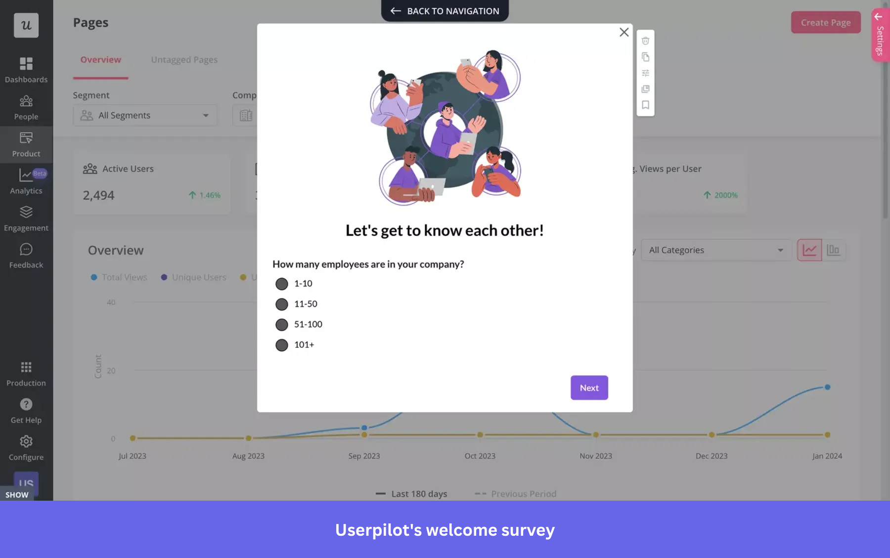 Welcome survey