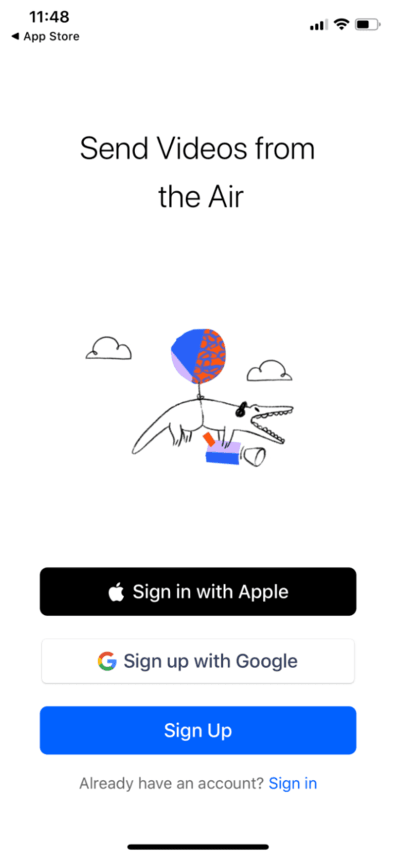 UX copy mixed with fun image