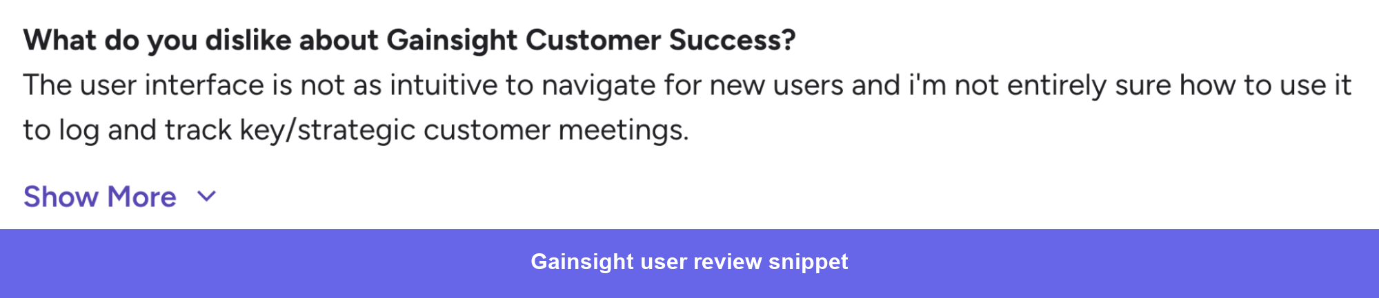 Gainsight G2 critical review