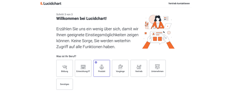 Lucidchart offers localized user onboarding experiences
