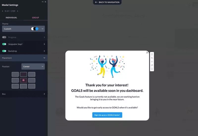 Fake-door-test-Userpilot
