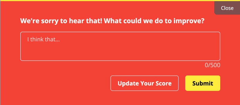 follow up product satisfaction survey example