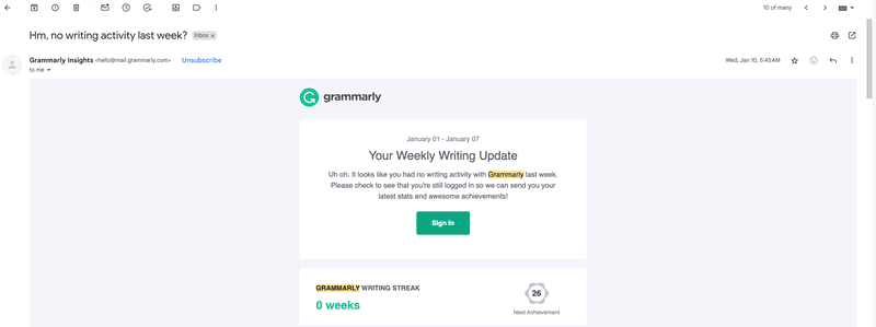 grammarly writing update
