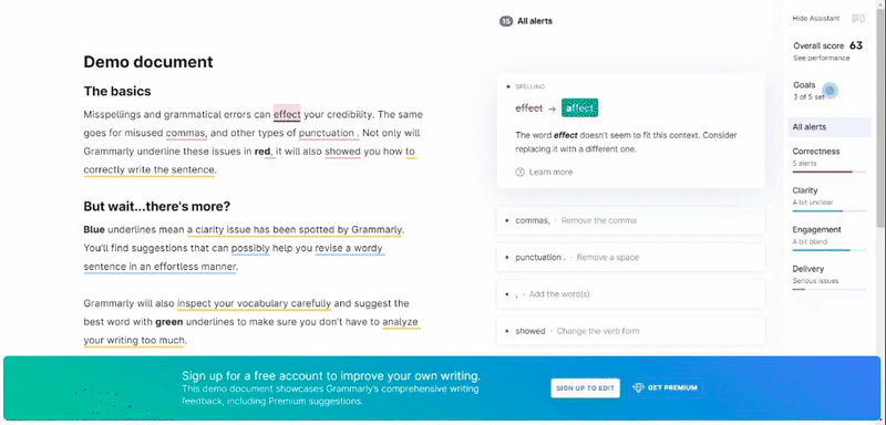 Grammarly demo document