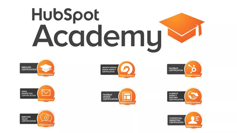 HubSpot promotes its products through industry-relevant courses.