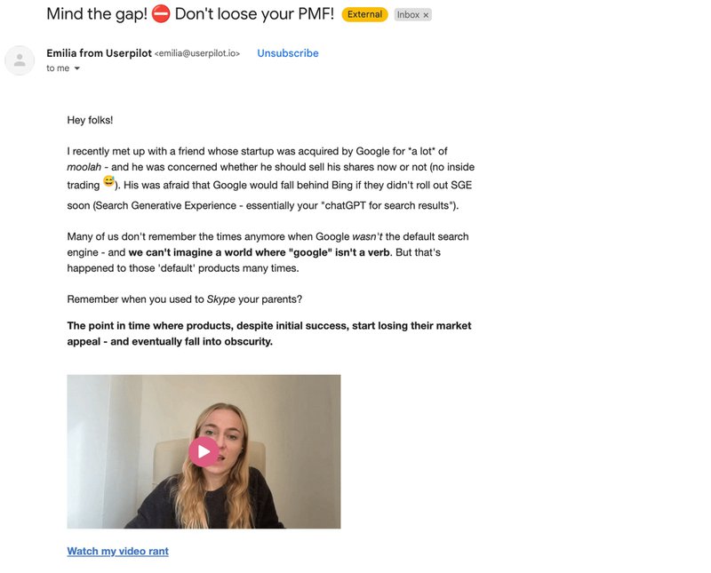 userpilot newsletter - saas lead generation strategy