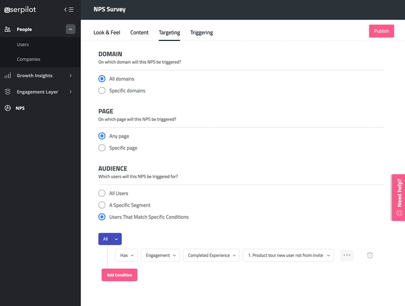 In-app-survey-targeting