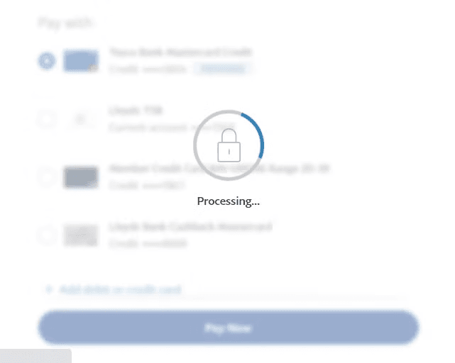 Paypal-processing-page