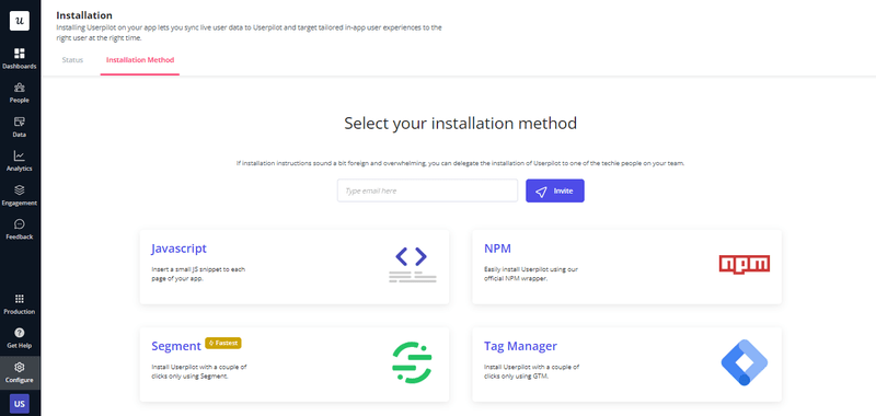 The Userpilot integration page