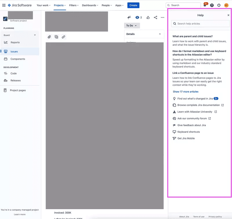 Jira complex help center