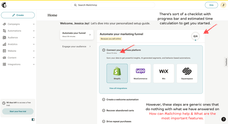 Mailchip poor customer experience example