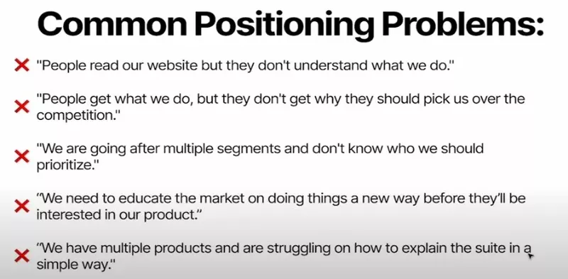 Common positioning problems