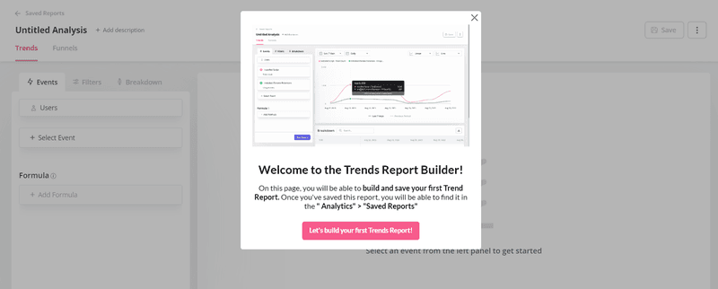SaaS user flow optimization: New feature announcement
