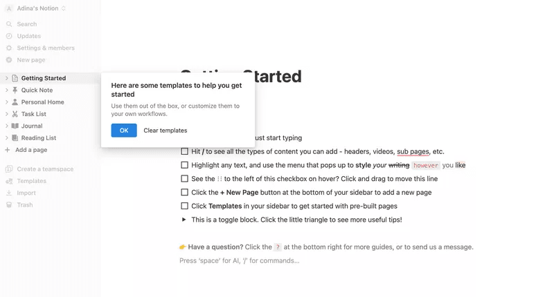 Notion's product-led design