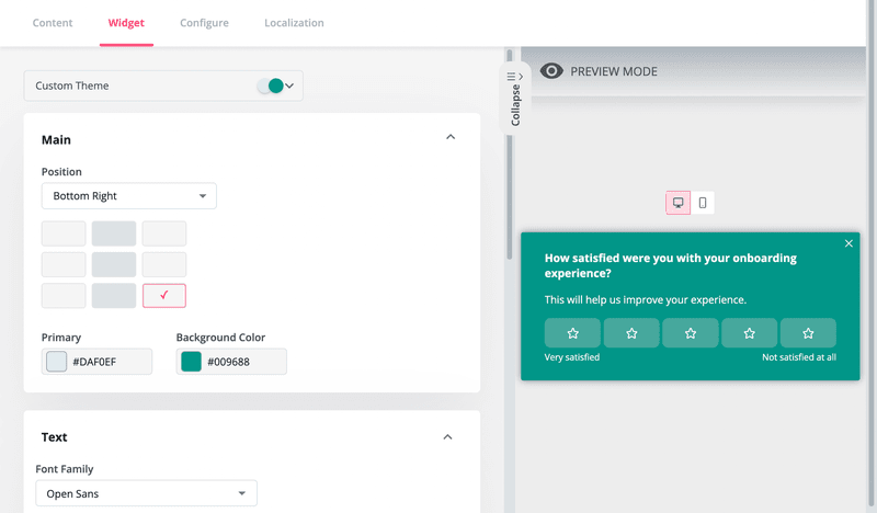 onboarding product satisfaction survey template