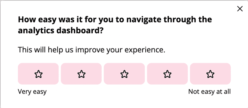 ordinal scale product satisfaction survey example