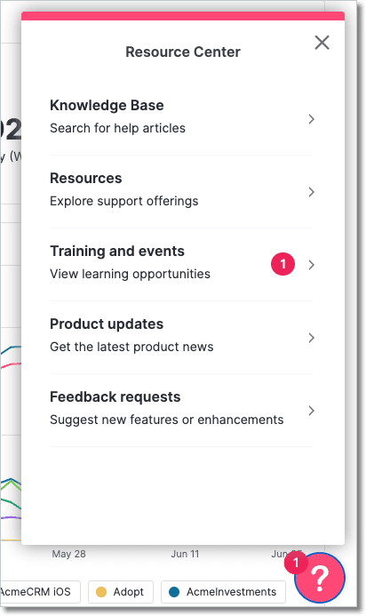 Pendo Resource Center