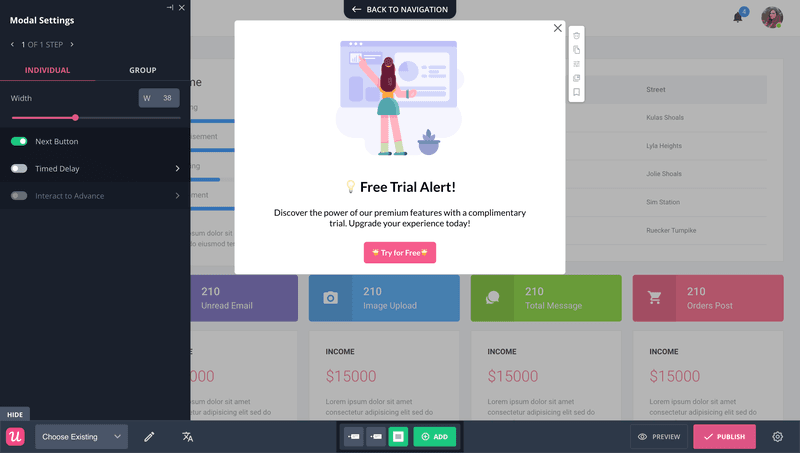premium feature trial