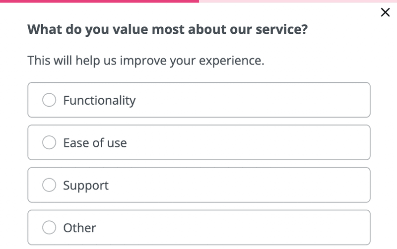 product evaluation survey example