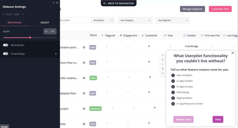 product feature questions example