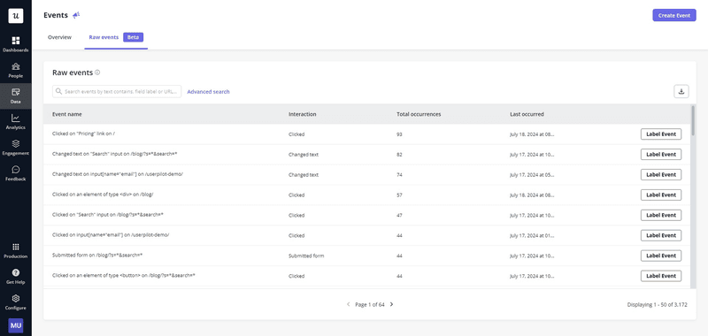 Raw-events-fullstory-autocapture
