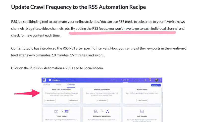 product update blog post contentstudio
