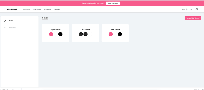 banner marketing for new feature by userpilot