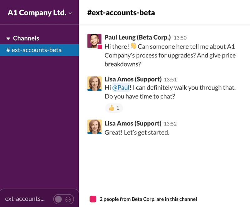 Aha moment examples: Slack