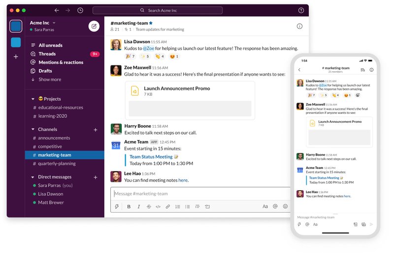 Slack's product-led design UI