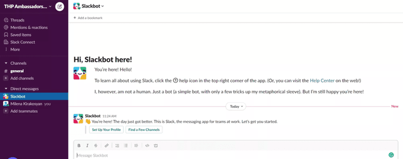 slackbot for onboarding help How to Onboard New Users