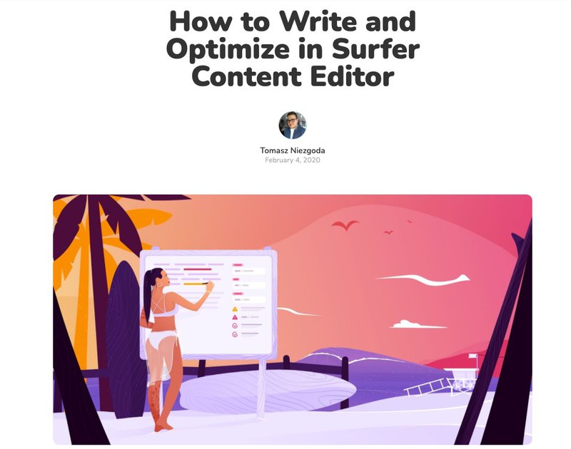 content editor surfer