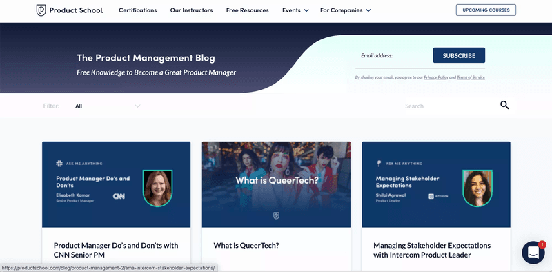 The Product Management Blog.