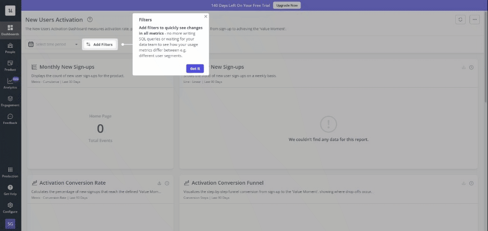 Interactive walkthrough