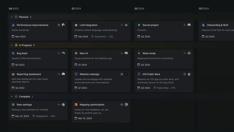 Linear clean and acessible UI/UX design