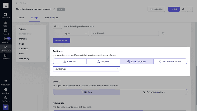 Feature activation strategies: user-segmentation