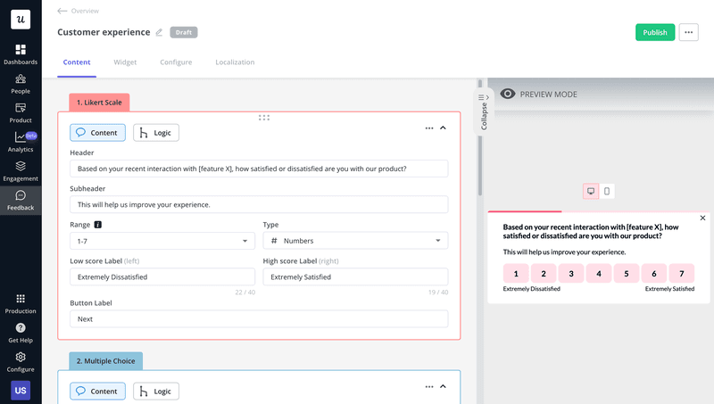 Userpilot customer experience survey