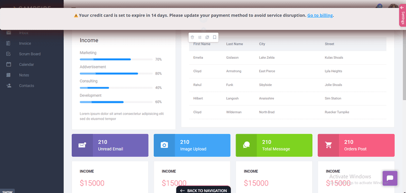 Userpilot in-app billing banner
