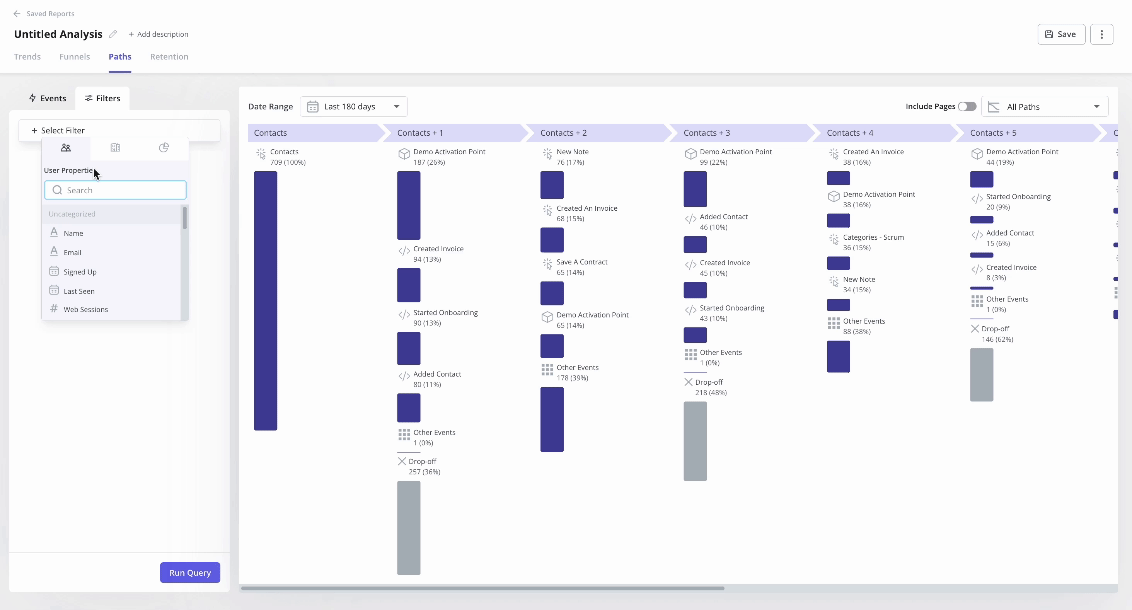 Path filter in Userpilot