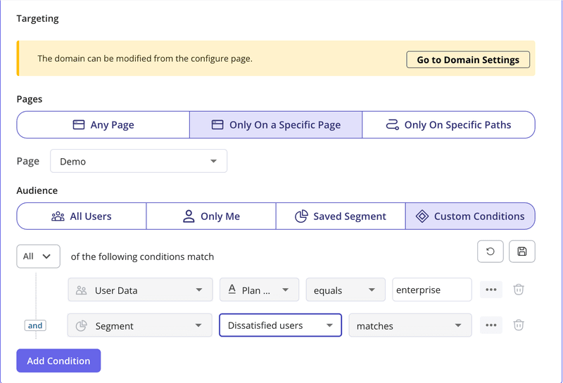 userpilot rc targeting