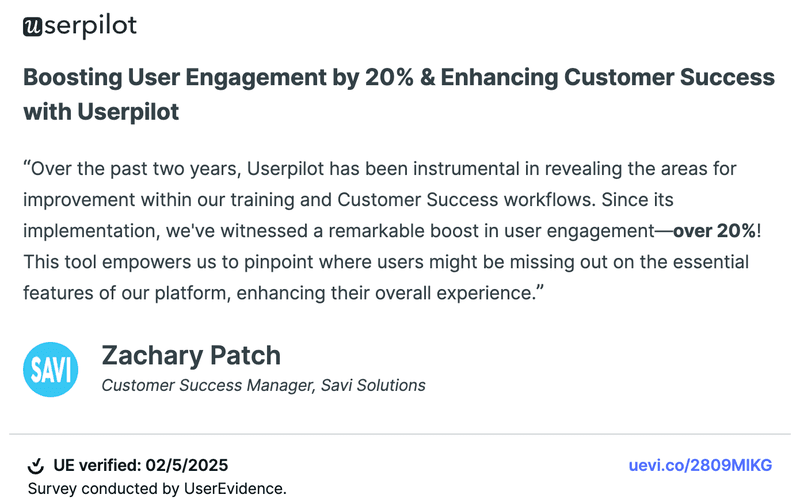 userpilot testimonial