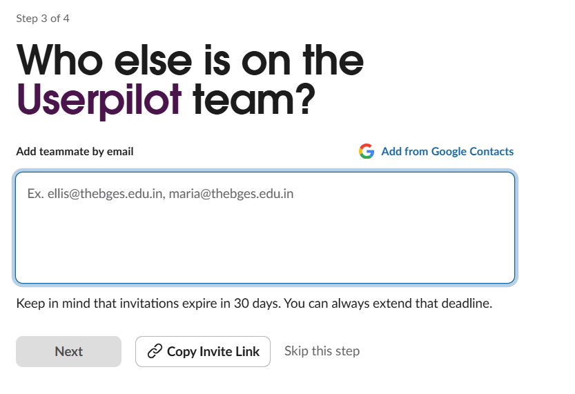 Slack's team invite via link